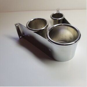 Hair Appliance Holder Heavy Duty Stainless Steel Wall or Desk Mount 3 Holes